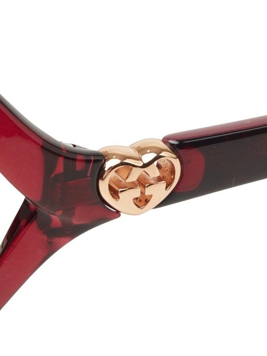 Gucci Interlocking Heart Bordeaux Plastic Eyewear main image 4